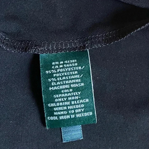 RALPH LAUREN Women’s Black White Floral Top 3/4 Sleeve Office Siren Dress Sz 6P - Picture 9 of 9